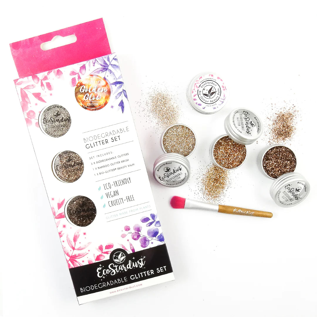 Golden Glow kit - Certified Bioglitter® - Trio